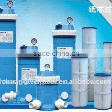 Swimming pool filter cartridge