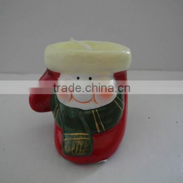 ceramic christmas glove shape tealight candle holder