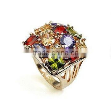 Fashion gold ring diamond rings wedding ring bridal jewelry OSFR0020