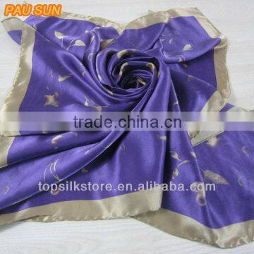 2013 New Designer Square Satin Silk Scarf