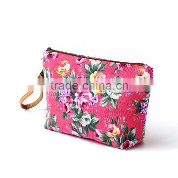 2016 new design floral mini storage bag canvas full printing for 22 years