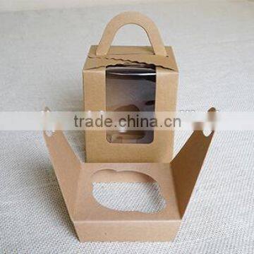 High Quality Kraft Cupcake Box.cheap Cupcake Box 4pc photo-5