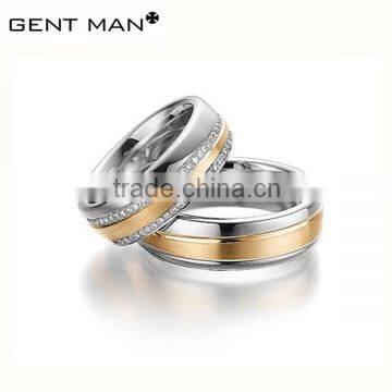 Stainless steel fashion couple ring Titanium wedding band ring