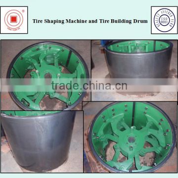 Tire Shaping Machine and Tire Building Drum