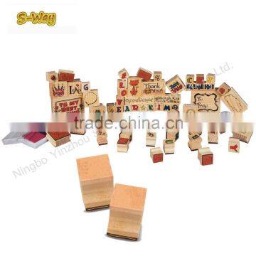 Self Inking Stamp Wooden Stamp for Toy Kids photo-5