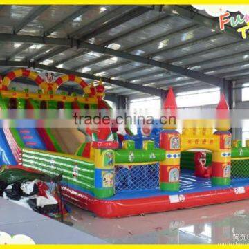 Happy island slide inflatable slide bouncer combo big water slide inflatable