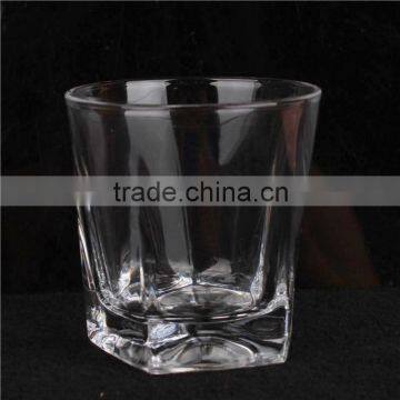 Star Shaped 9oz Clear Drinking Whisky Glass Rock Tumbler photo-2