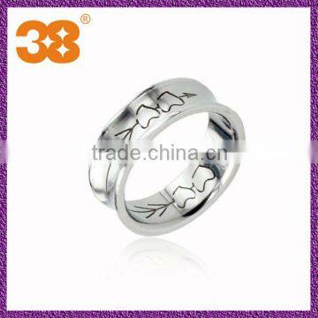 High grade steel magnetic silver couple rings