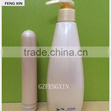 pink color 450ml shampoo bottles in guangzhou factory