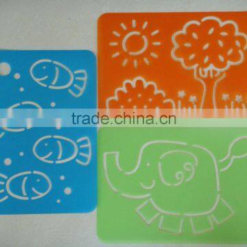 plastic custom stencil with animal design