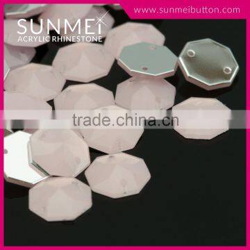 Decorative Sew on Acrylic Opal Octagon Rhinestones for Clothes