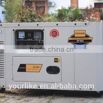 10kW diesel gegerator, super silent generator, canopy soundproof generator