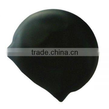 High quality classical long hair silicone swimming cap