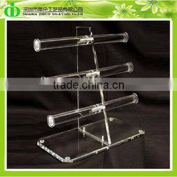 DDJ-0060 ISO9001 Chinese Manufacture Sells Countertop 3 Tiers Acrylic Jewelry Stand