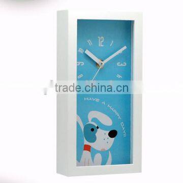 holder wooden desk clock desk set T26-WH06