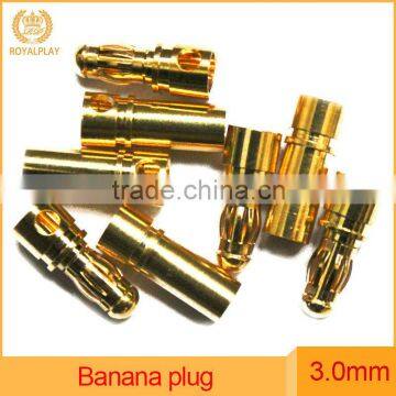 2.0mm 3.0mm 4.0mm Gold Plated Male Female Banana Plug Bullet Connector Replacement