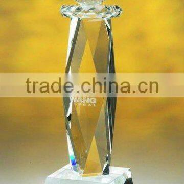 2012 pure crystal globe trophy for souvenir and corporation display(R-0579