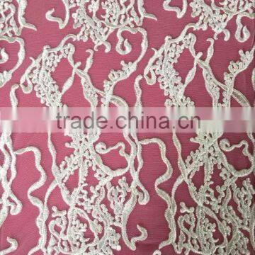 wholesale french lace embroidered curtains for apparel