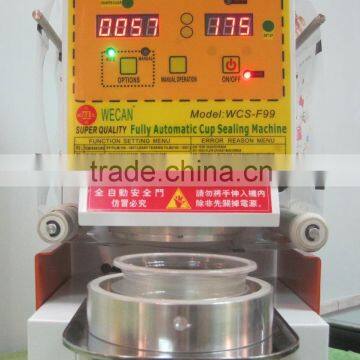 great perfomance cup lid sealing machine for plastic and yogurt cup filling