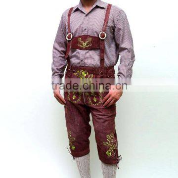 New Bavarian LEDERHOSEN Leather Pants Original" Goat Suede Leather Pants photo-5