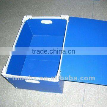 Corrugated plastic foldable box