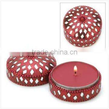 Plant scented art candle, tin candle