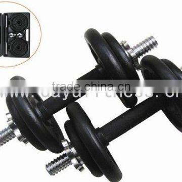 Black cast iron Dumbbell set with high quality