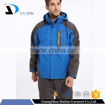 Daijun oem colorful sport style man high quality polyester warm new e o ski jackets