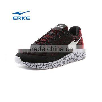 ERKE hot sales 2016 wholesale brand flyknit breathable mesh mens sports shoes