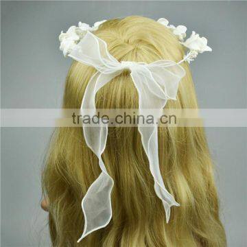 Fashion White Flowers Hair Accessory Indian Wedding Garland Tassel Garland New Style photo-2