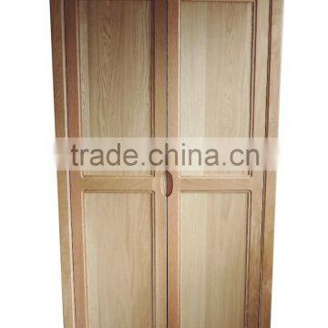 Simple Design Oak Double Wardrobe