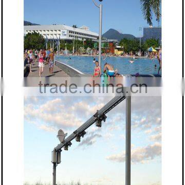 polygonal cctv traffic camera poles