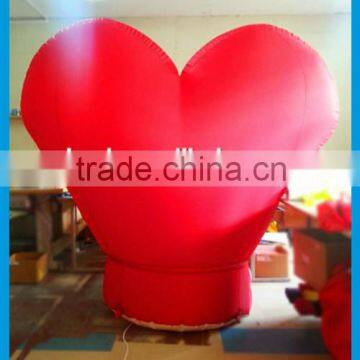 Inflatable Heart Type Ground Balloon for Wedding Decoration