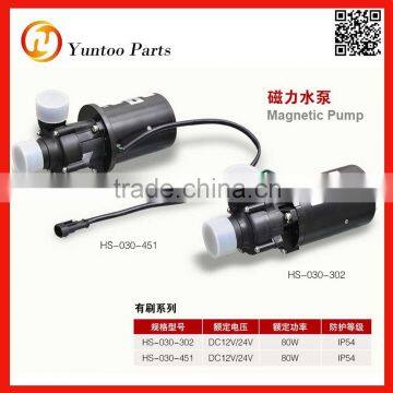 zhongtong bus magnetic pump with brush 80W HS-030-451/302,yutong bus magnetic water pump