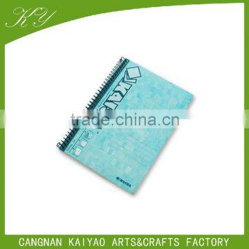 Custom logo pvc cover spiral binding notebook printing