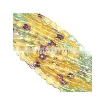 One Strand of Fluorite Natural Gemstone Beads