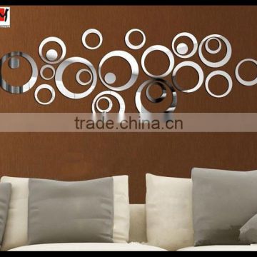 3D Wall Paper Floor Wall Tiles Mirror Decoration Panel Hot Sell