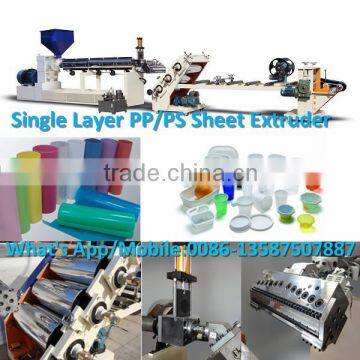 SPJM 110/33-680 pp sheet extruding line, PP/PS sheet extruder, extruder machine