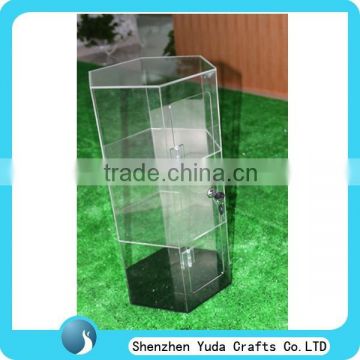 best selling cheap plexi display stand cases 3 layer, locking acrylic display transparent display case stand from china supplier