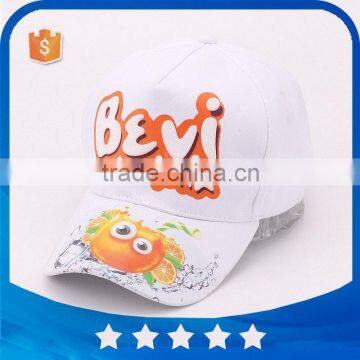 High quality promotional custom 3D puff printing logo sport hats digital printing advertisement white baseball cap