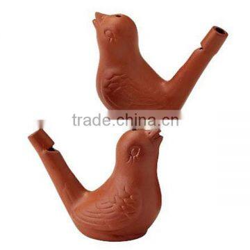 Traditional Chinese Clay Bird Water Whistle