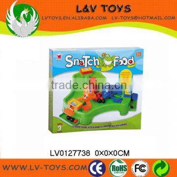 Funny Frog snatch food game toy ,plastic board game toys for kids