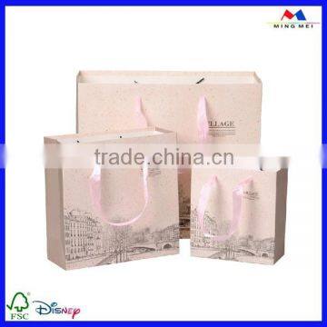 Gift paper bag for shopping with custom logo