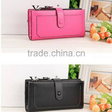 Hot custom gift manufacturer style PU leather lady woman wallet