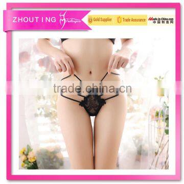 LG2112 Hot sexy transparent lace thongs lady lingerie underwear