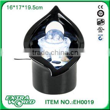 Glass Desktop Decoration Small Fountain Water Features Lucky Feng Shui Ball Crafts photo-2