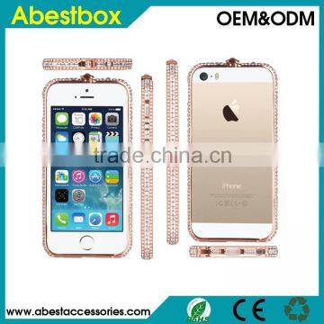 For iphone 6 Metal Bumper Case, Aluminum Metal Diamond Frame Case for iphone 6
