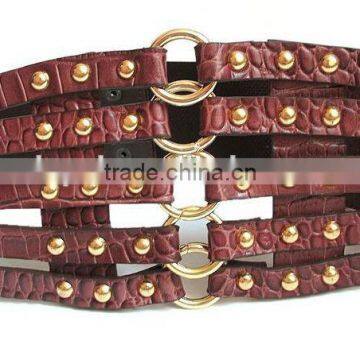 Hot sale New fashion rivet leather belts