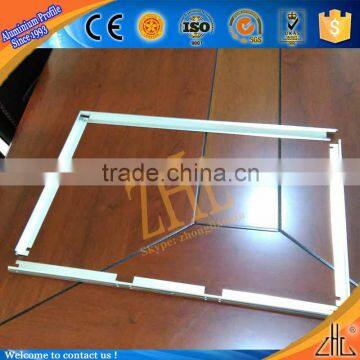 Hot! cnc machined aluminum parts advertisement panel frame, OEM television computer anodized aluminum frame