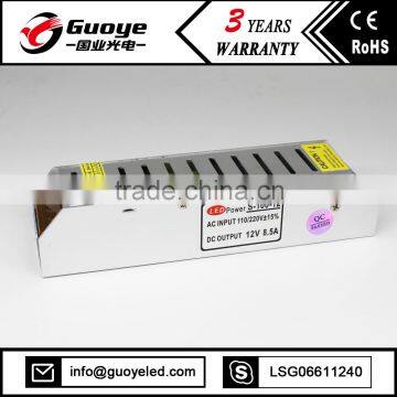 Best quality 220v 12v transformer 100w for led light power supply 100w